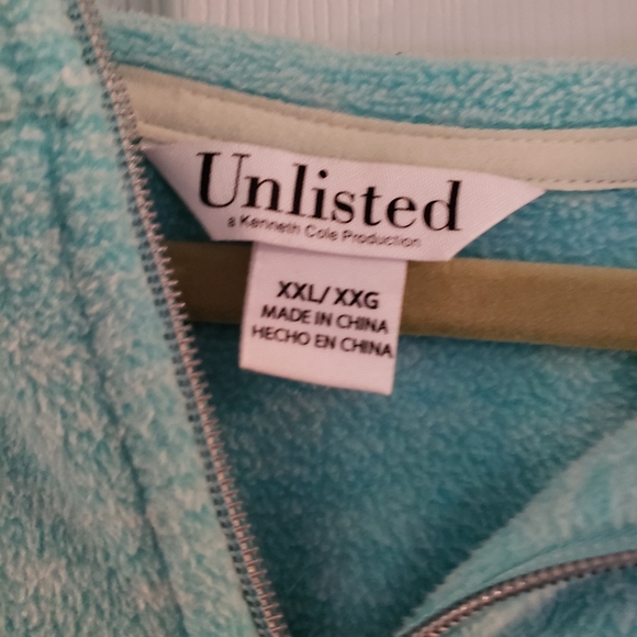 Unlisted, blue polar fleece sweatshirt, sz XXL - Picture 2 of 4